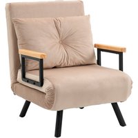 HOMCOM Sessel, LxBxH: 63 x 73 x 81 cm - beige von HOMCOM