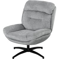 HOMCOM Sessel Chenille, wasserabweisend, Drehsessel Wohnzimmer, Armlehnstuhl drehbar, Grau   Aosom.de von HOMCOM