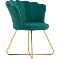 HOMCOM Sessel Muschel Frisiertischstuhl Samtsessel Lounge mit Stahlbeinen für Wohnzimmer und Schlafzimmer 69 x 64 x 80 cm Dunkelgrün Aosom HOMCOM Sessel Muschel Frisiertischstuhl Samtsessel Lounge mit Stahlbeinen für Wohnzimmer und Schlafzimmer 69 x 64 x 80 cm Dunkelgrün Aosom von HOMCOM