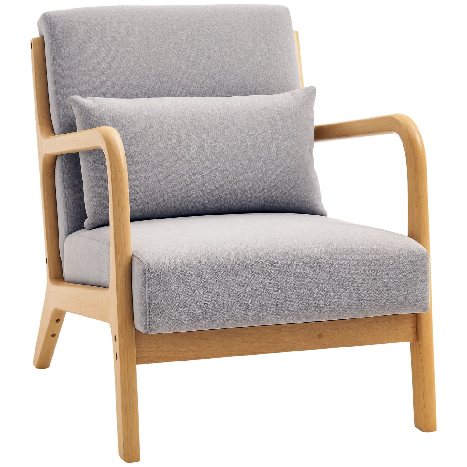 HOMCOM Sessel mit Armlehne Polyester Grau 61B x 78T x 76H cm HOMCOM Sessel mit Armlehne Polyester Grau 61B x 78T x 76H cm von HOMCOM