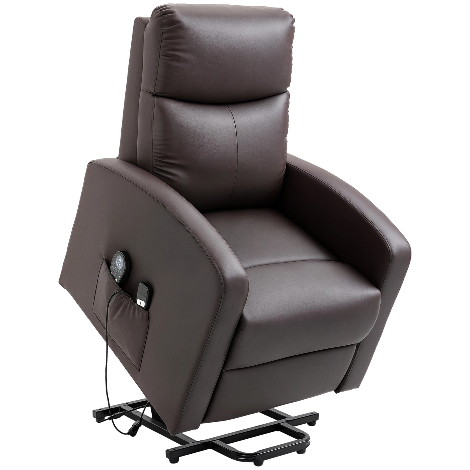 HOMCOM Sessel mit Aufstehhilfe Kunstleder Schaumstoff Braun 72L x 89B x 105H cm HOMCOM Sessel mit Aufstehhilfe Kunstleder Schaumstoff Braun 72L x 89B x 105H cm von HOMCOM