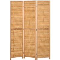HOMCOM Sichtschutz, Paravent, LxBxH: 120 x 1,8 x 170 cm - beige von HOMCOM