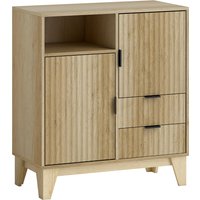 HOMCOM Sideboard 80×40×90 cm – 2 Türen mit Soft-Close, 2 Schubladen, höhenverstellbarer Einlegeboden & offenes Fach, Naturholzoptik   Aosom HOMCOM Sideboard 80×40×90 cm – 2 Türen mit Soft-Close, 2 Schubladen, höhenverstellbarer Einlegeboden & offenes Fach, Naturholzoptik   Aosom von HOMCOM