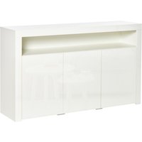 HOMCOM Sideboard Hochglanz Vorratsschrank Küchenschrank mit LED-Licht für Eingang Essbereich Wohnzimmer Material MDF Weiß 155 x 40 x 92 cm Aosom HOMCOM Sideboard Hochglanz Vorratsschrank Küchenschrank mit LED-Licht für Eingang Essbereich Wohnzimmer Material MDF Weiß 155 x 40 x 92 cm Aosom von HOMCOM