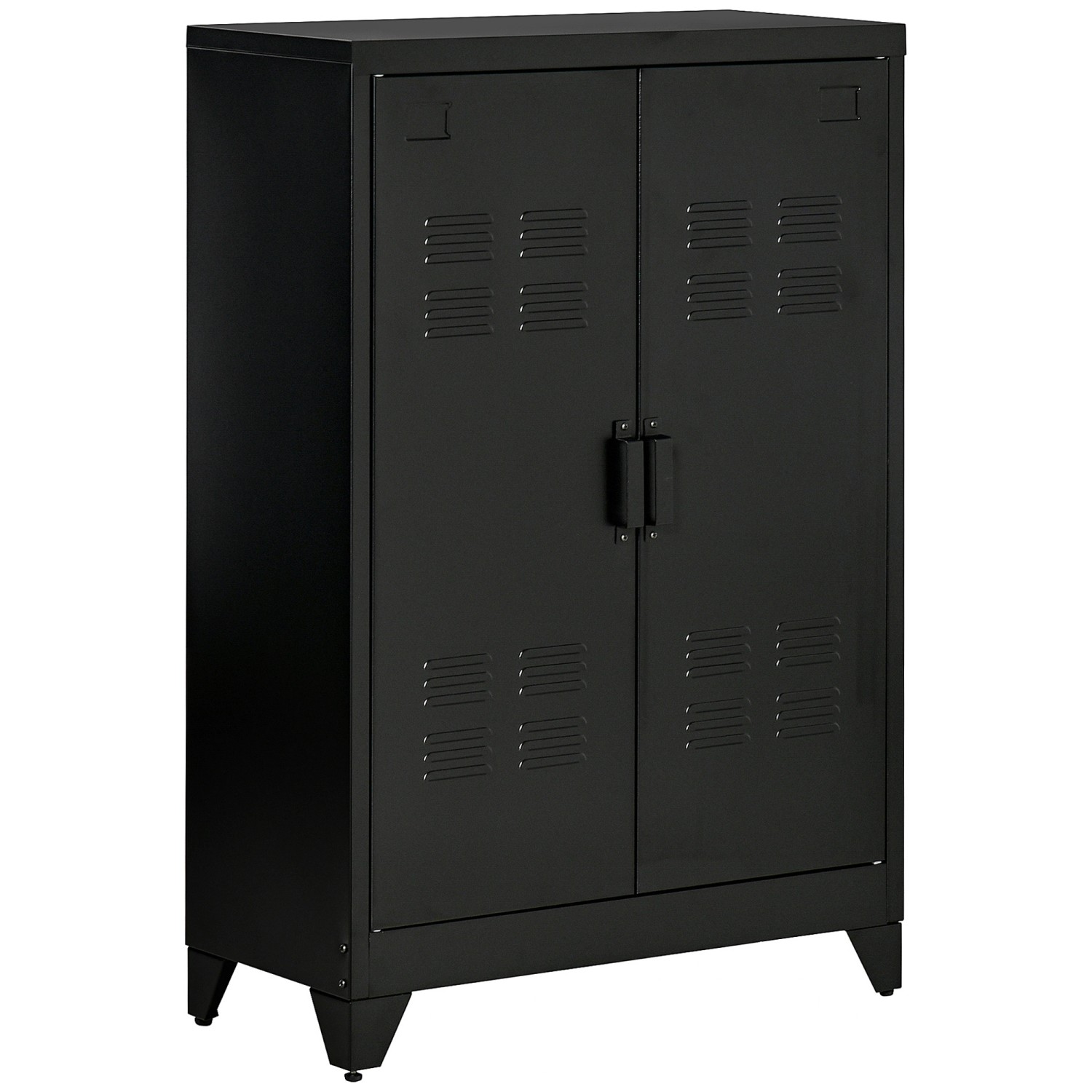 HOMCOM Sideboard mit 2 Verstellbaren Einlegeböden Schwarz 75 x 33 x 110 cm HOMCOM Sideboard mit 2 Verstellbaren Einlegeböden Schwarz 75 x 33 x 110 cm von HOMCOM