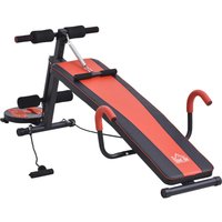 HOMCOM Sit-Up-Bank schwarz Stahl B/H/L: ca. 53x60x166 cm von HOMCOM