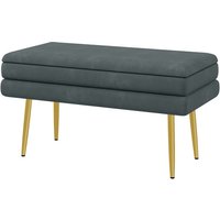 HOMCOM Sitzbank, mit Stauraum, LxBxH: 79,5 x 37,5 x 43 cm - grau HOMCOM Sitzbank, mit Stauraum, LxBxH: 79,5 x 37,5 x 43 cm - grau von HOMCOM