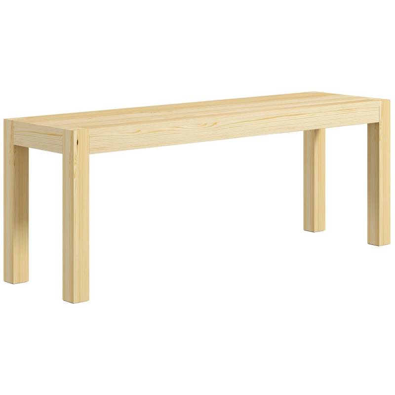 HOMCOM Sitzbank 2-Sitzer Kiefernholz 120 x 33 x 45 cm von HOMCOM