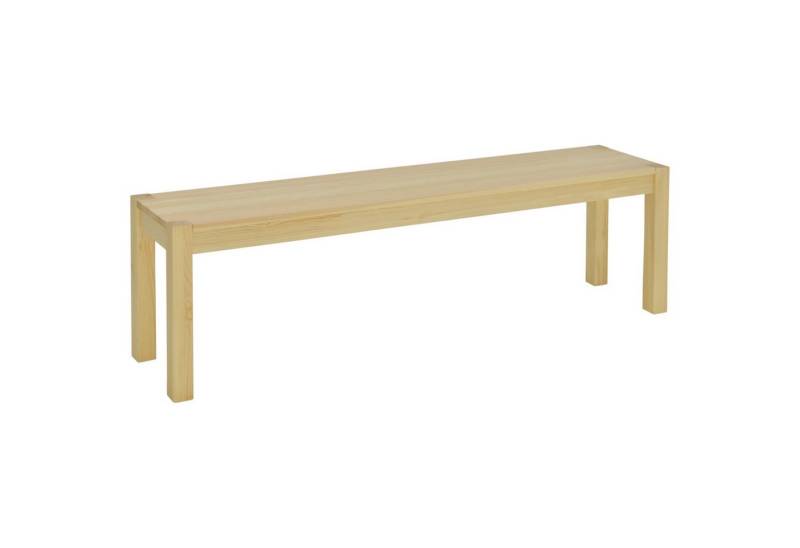 HOMCOM Sitzbank 3-Sitzer Holzbank im Landhaus-Stil (Essbank, 1-St., Küchenbank), Natur 150 x 33 x 45 cm von HOMCOM