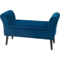 HOMCOM Sitzbank Polsterbank mit Stauraum Truhenbank mit Armlehnen Sitzhöhe 46cm für Flur Schlafzimmer samtartiges Polyester 111,5 x 41 x 65 cm Dunkelbau Aosom HOMCOM Sitzbank Polsterbank mit Stauraum Truhenbank mit Armlehnen Sitzhöhe 46cm für Flur Schlafzimmer samtartiges Polyester 111,5 x 41 x 65 cm Dunkelbau Aosom von HOMCOM