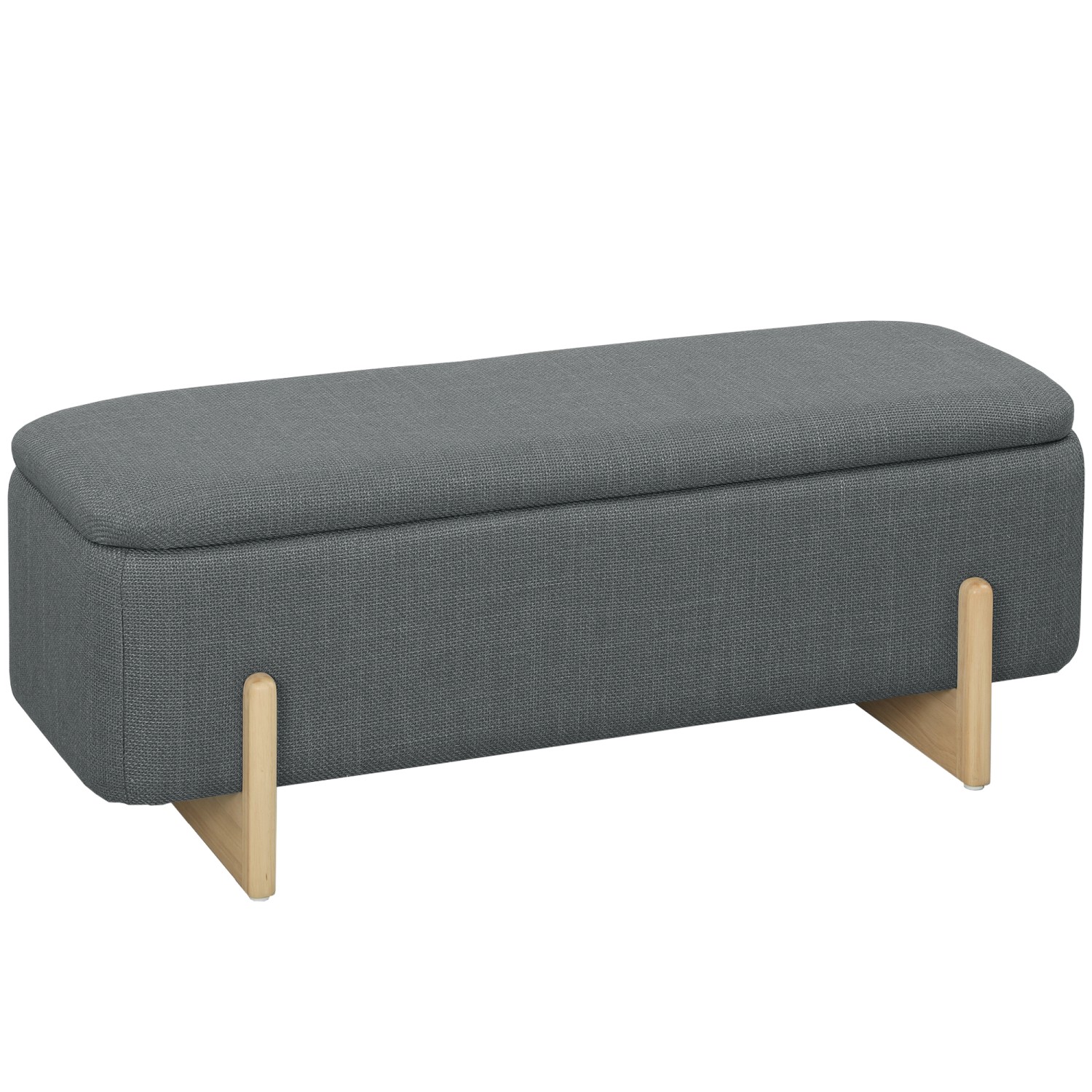 HOMCOM Sitzbank Stauraum Polsterbank Leinenoptik 111 x 44 x 44 cm Dunkelgrau HOMCOM Sitzbank Stauraum Polsterbank Leinenoptik 111 x 44 x 44 cm Dunkelgrau von HOMCOM