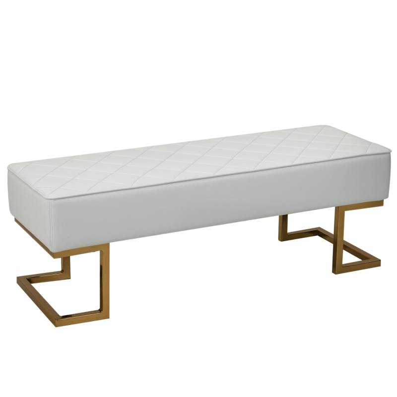 HOMCOM Sitzbank für Schlafzimmer Truhenbank Wohnzimmer 120 x 43 x 42 cm von HOMCOM