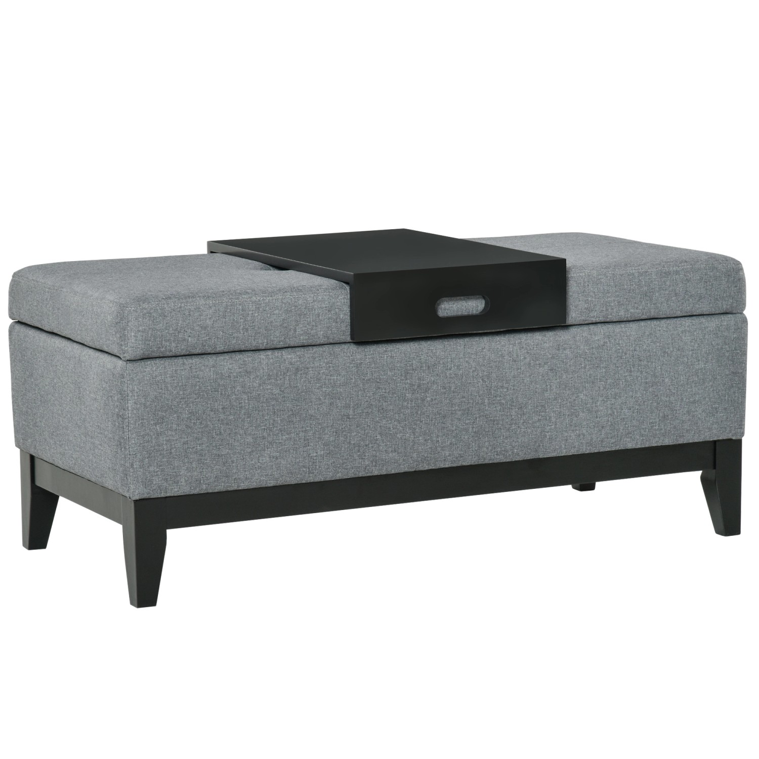 HOMCOM Sitzbank mit Stauraum Aufbewahrungsbox Dunkelgrau Schwarz 107 x 50 x 44cm HOMCOM Sitzbank mit Stauraum Aufbewahrungsbox Dunkelgrau Schwarz 107 x 50 x 44cm von HOMCOM