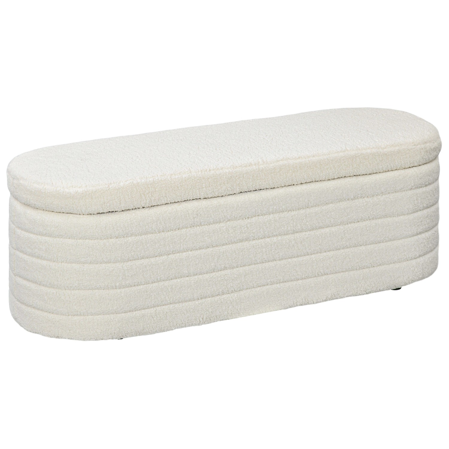 HOMCOM Sitzbank mit Stauraum Holzbeine 116 x 41 x 40,5 cm Cremeweiß HOMCOM Sitzbank mit Stauraum Holzbeine 116 x 41 x 40,5 cm Cremeweiß von HOMCOM
