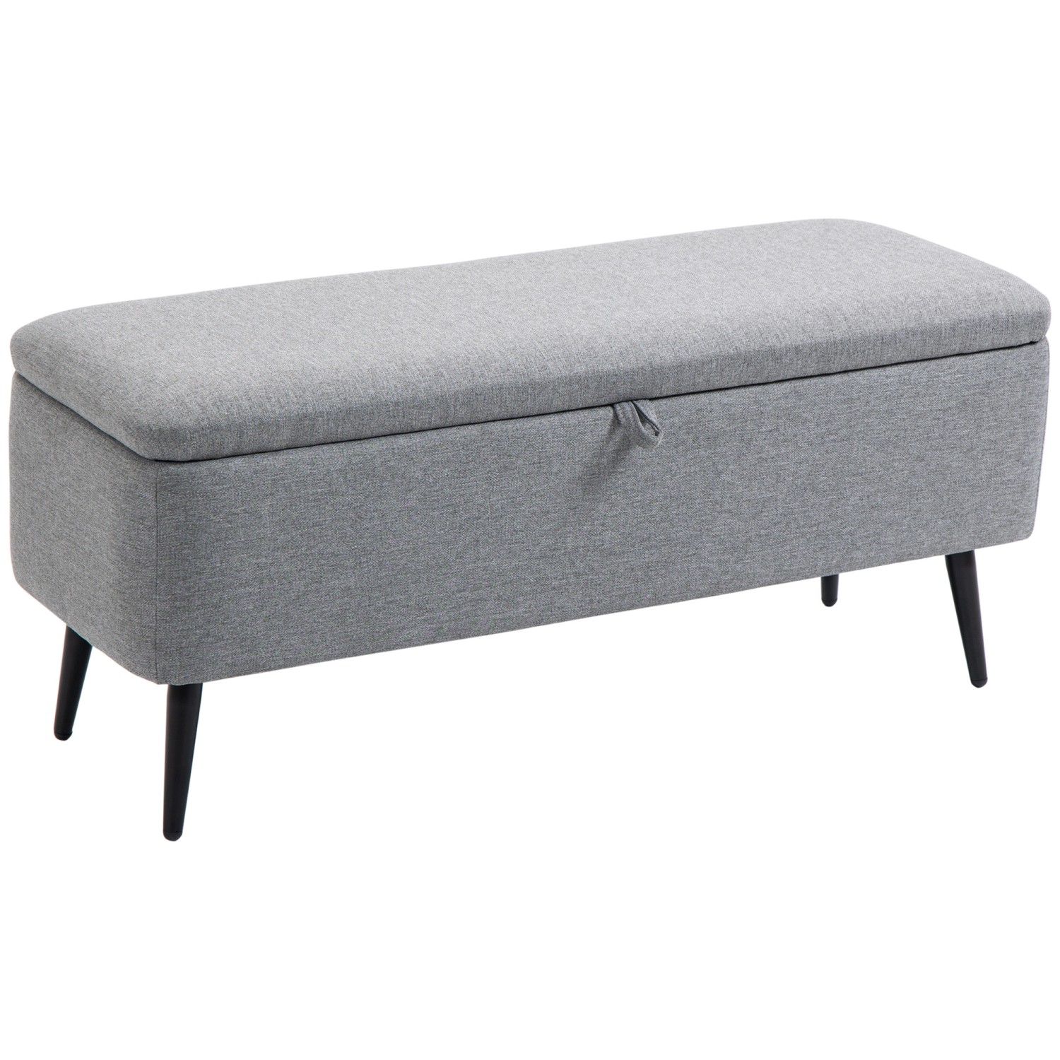 HOMCOM Sitzbank mit Stauraum Leinenoptik Belastbar 101 x 38,5 x 44,5 cm Grau HOMCOM Sitzbank mit Stauraum Leinenoptik Belastbar 101 x 38,5 x 44,5 cm Grau von HOMCOM
