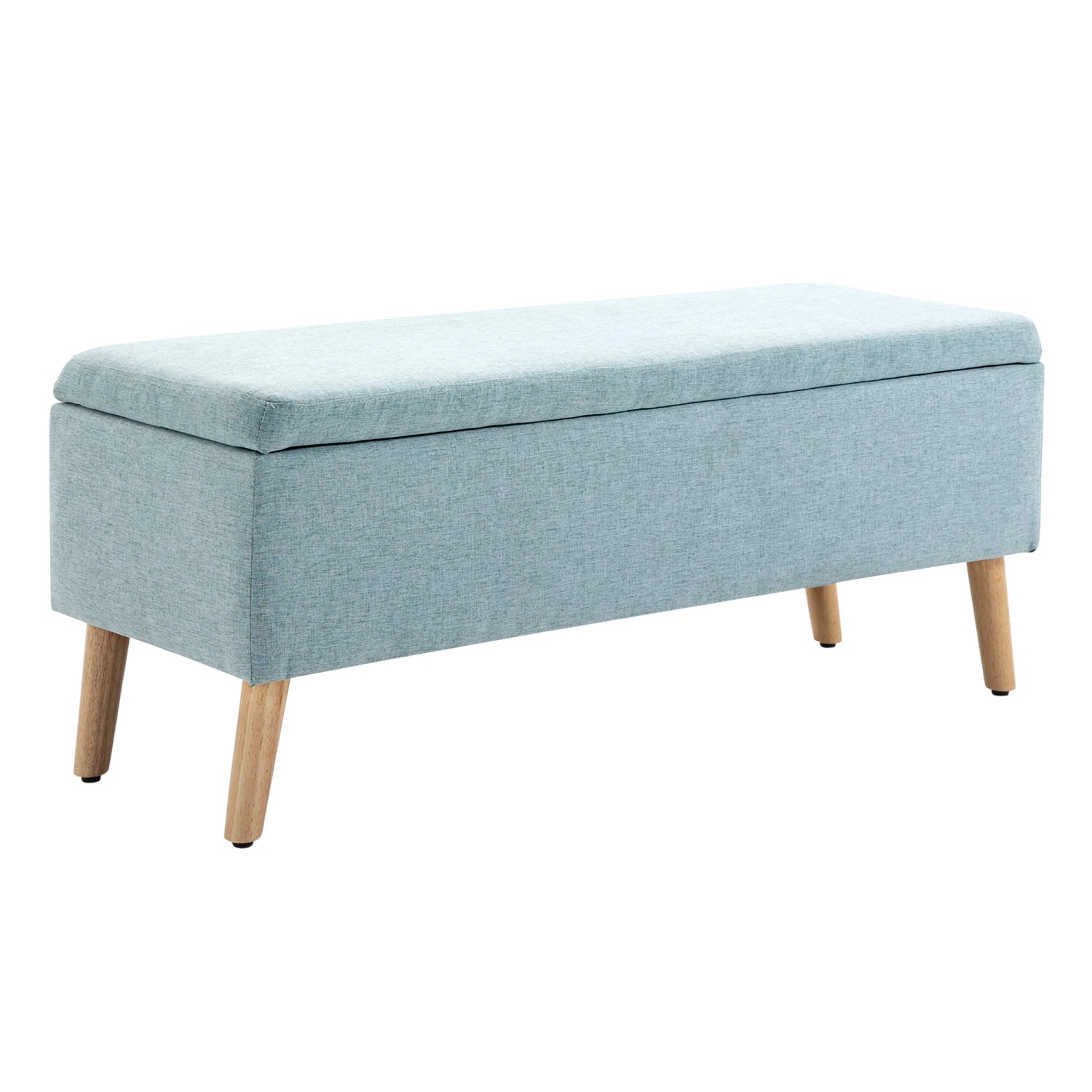 HOMCOM Sitzbank mit Stauraum Leinenoptik Gummiholz 110 x 39 x 45 cm HOMCOM Sitzbank mit Stauraum Leinenoptik Gummiholz 110 x 39 x 45 cm von HOMCOM