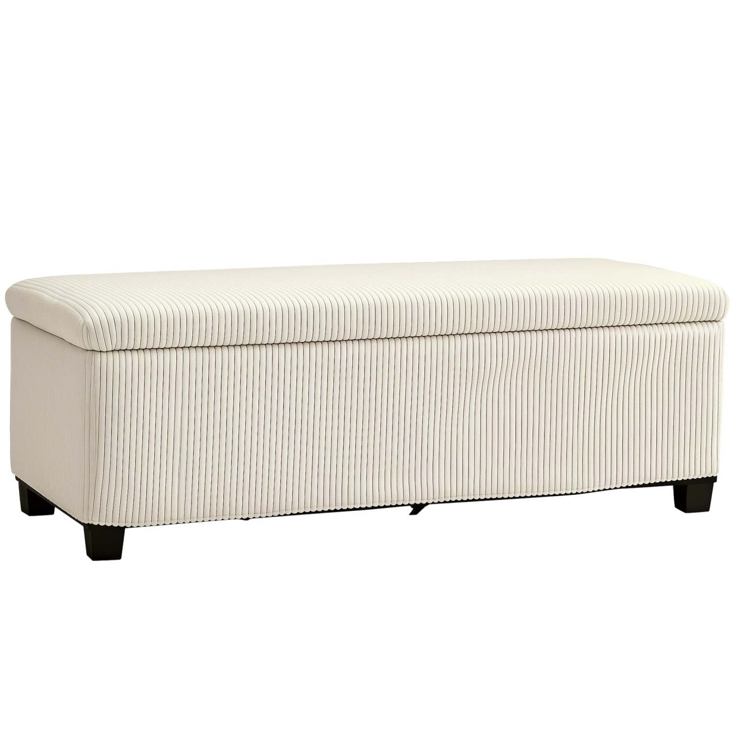 HOMCOM Sitzbank mit Stauraum Polsterbank mit Cord-Optik 112 x 42 x 40 cm Beige HOMCOM Sitzbank mit Stauraum Polsterbank mit Cord-Optik 112 x 42 x 40 cm Beige von HOMCOM