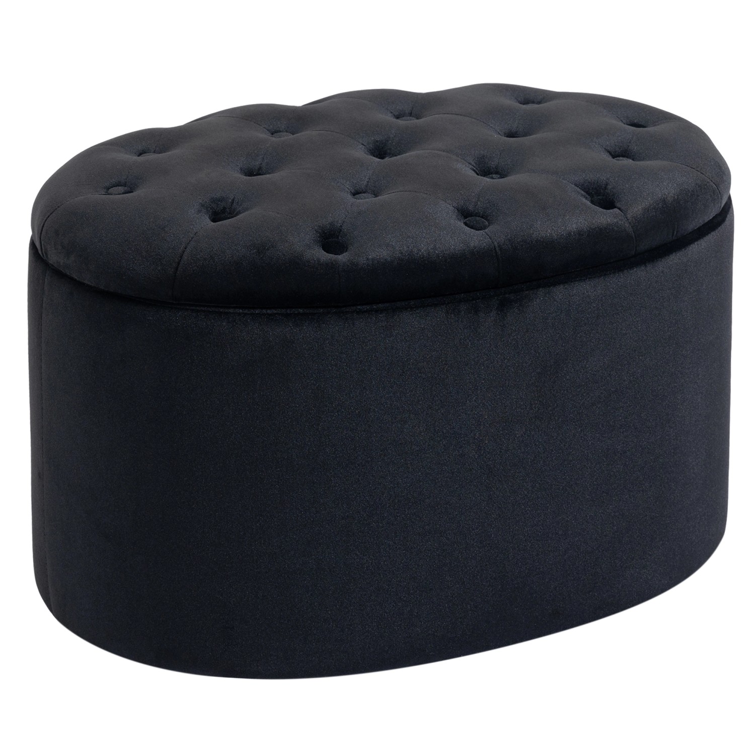 HOMCOM Sitzbank mit Stauraum Samtartiges Polyester Schwarz 71 x 52 x 42 cm HOMCOM Sitzbank mit Stauraum Samtartiges Polyester Schwarz 71 x 52 x 42 cm von HOMCOM