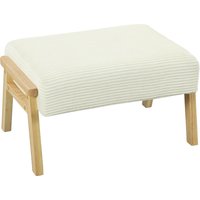 HOMCOM Sitzhocker Hocker mit weichem Sitzkissen Holzbeinen Fußhocker mit Cordoptik Polsterhocker Ottoman für Schlafzimmer, Wohnzimmer, Cremeweiß Aosom HOMCOM Sitzhocker Hocker mit weichem Sitzkissen Holzbeinen Fußhocker mit Cordoptik Polsterhocker Ottoman für Schlafzimmer, Wohnzimmer, Cremeweiß Aosom von HOMCOM