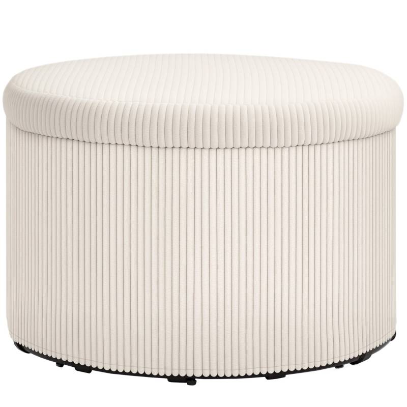 HOMCOM Sitzhocker mit Stauraum Hocker Deckel 60 x 60 x 41 cm Beige HOMCOM Sitzhocker mit Stauraum Hocker Deckel 60 x 60 x 41 cm Beige von HOMCOM