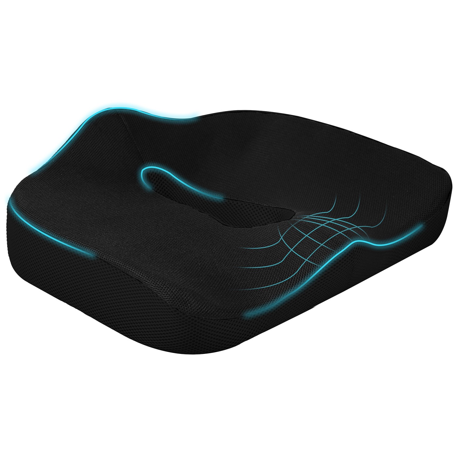 HOMCOM Sitzkissen Orthopädisches Polyester Schwarz 44L x 39B x 13H cm HOMCOM Sitzkissen Orthopädisches Polyester Schwarz 44L x 39B x 13H cm von HOMCOM