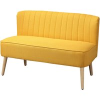 HOMCOM Sofa, 2-Sitzer, LxBxH: 117 x 56,5 x 77 cm - gelb HOMCOM Sofa, 2-Sitzer, LxBxH: 117 x 56,5 x 77 cm - gelb von HOMCOM