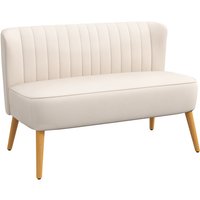 HOMCOM Sofa, 2-Sitzer, LxBxH: 117 x 56,6 x 77 cm - weiss HOMCOM Sofa, 2-Sitzer, LxBxH: 117 x 56,6 x 77 cm - weiss von HOMCOM
