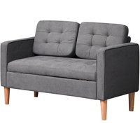 HOMCOM Sofa, 2-Sitzer, LxBxH: 62 x 117 x 78 cm - grau HOMCOM Sofa, 2-Sitzer, LxBxH: 62 x 117 x 78 cm - grau von HOMCOM