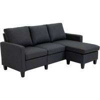 HOMCOM Sofa, 3-Sitzer, LxBxH: 139 x 197 x 91 cm - grau HOMCOM Sofa, 3-Sitzer, LxBxH: 139 x 197 x 91 cm - grau von HOMCOM