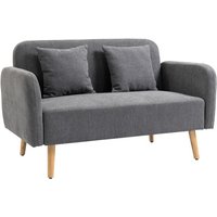 HOMCOM Sofa, Doppelsofa, LxBxH: 130 x 70 x 80 cm - bunt von HOMCOM