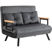 HOMCOM Sofa, Schlafsofa, LxBxH: 102 x 73 x 81 cm - grau von HOMCOM
