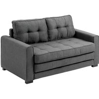 HOMCOM Sofa, Schlafsofa, LxBxH: 147,5 x 75 x 85 cm - grau von HOMCOM