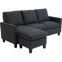 HOMCOM Sofa, als 3-Sitzer, LxBxH: 139 x 197 x 91 cm - grau HOMCOM Sofa, als 3-Sitzer, LxBxH: 139 x 197 x 91 cm - grau von HOMCOM
