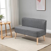 HOMCOM Sofa 833-524V04GY B/H/T: ca. 117x77x56,5 cm von HOMCOM