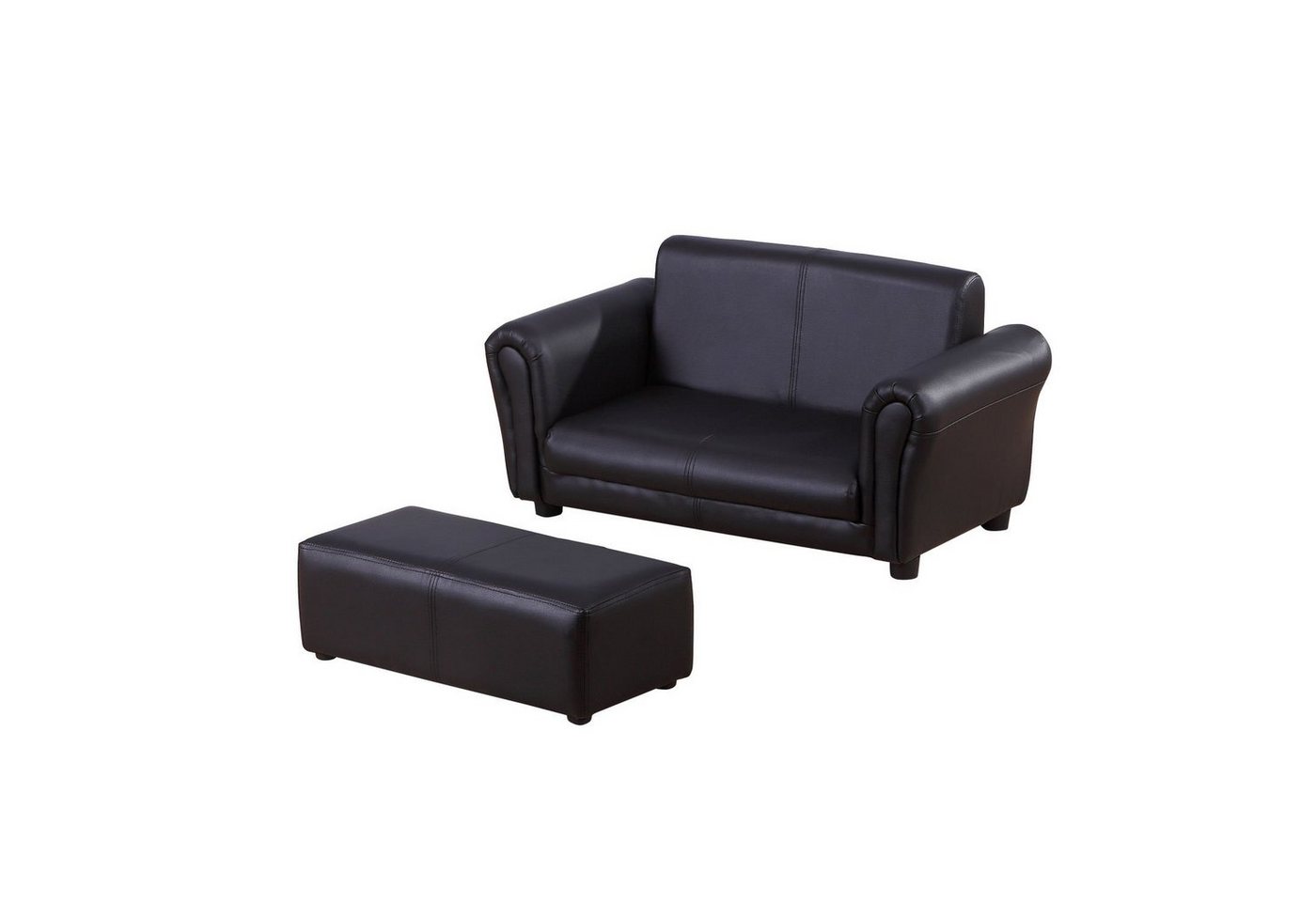 HOMCOM Sofa Kindersofa mit Hocker von HOMCOM