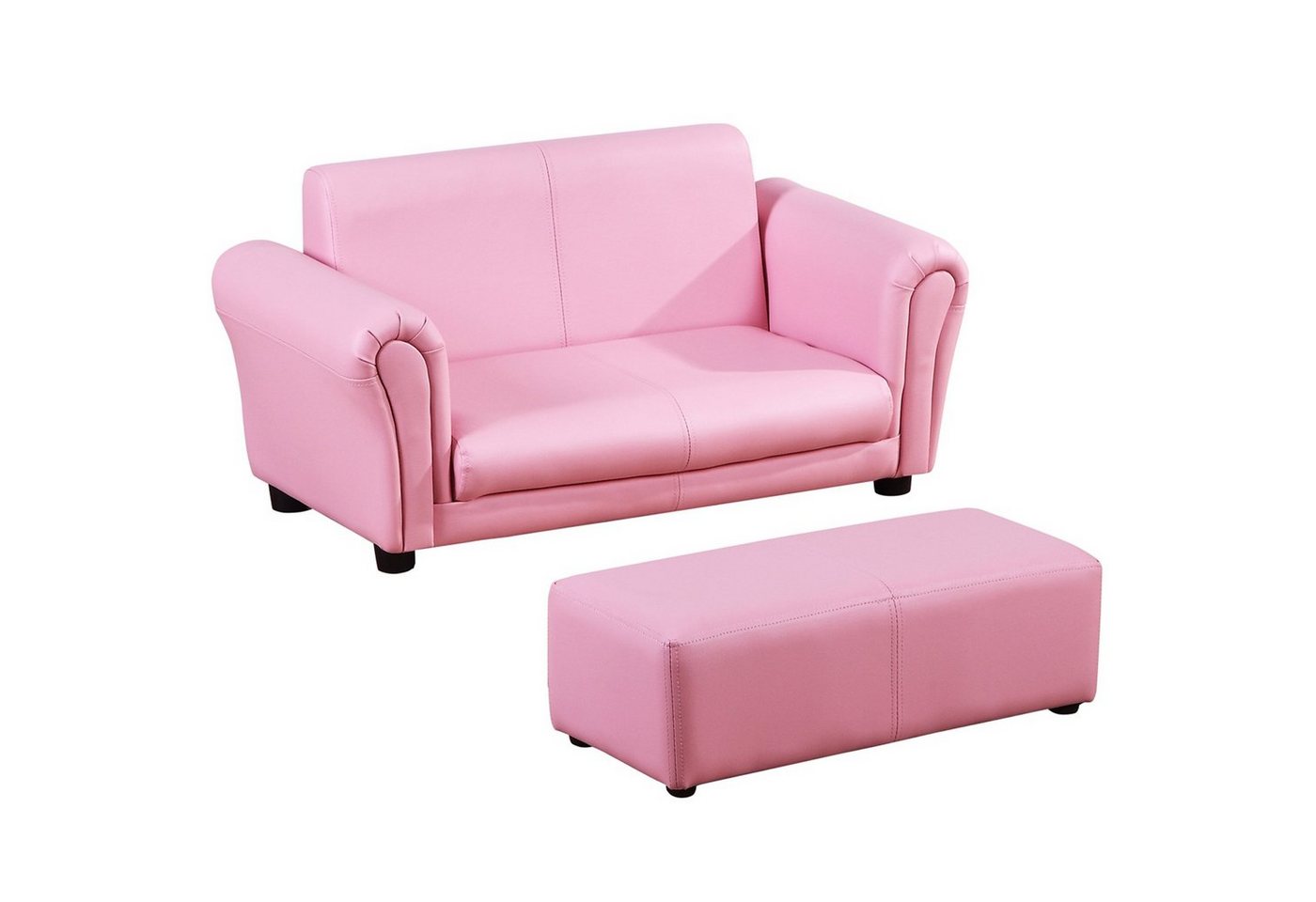 HOMCOM Sofa Kindersofa mit Hocker von HOMCOM