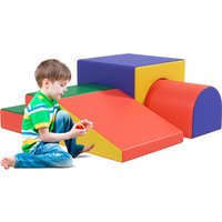 HOMCOM Softbausteine 4er-Set Schaumstoff Bausteine Riesenbausteine Bauklötze Bauspielzeug Schaumstoffblöcke für 1-3 Jahre alt Kinder Kunstleder EPE Aosom HOMCOM Softbausteine 4er-Set Schaumstoff Bausteine Riesenbausteine Bauklötze Bauspielzeug Schaumstoffblöcke für 1-3 Jahre alt Kinder Kunstleder EPE Aosom von HOMCOM