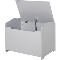 HOMCOM Spielzeugkasten für Kinder Aufbewahrungsbox Truhe 60L x 40B x 48H cm pneumatischer Abstützstand MDF Grau   Aosom von HOMCOM
