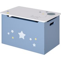 HOMCOM Spielzeugtruhe Spielzeugkiste aus Holz in Blau und Weiß, Kinderbank für Kinderzimmer 55 x 34 x 35,5 cm Aosom HOMCOM Spielzeugtruhe Spielzeugkiste aus Holz in Blau und Weiß, Kinderbank für Kinderzimmer 55 x 34 x 35,5 cm Aosom von HOMCOM