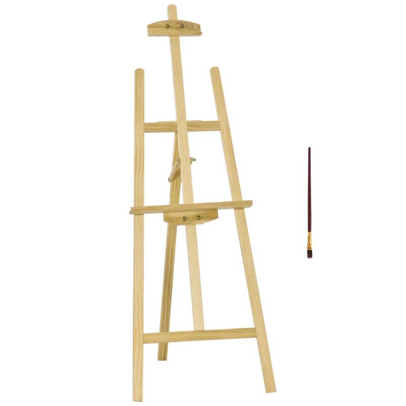 HOMCOM Staffelei Klappbar 75° Einstellbar 51,5 x 71,5 x134,5cm von HOMCOM