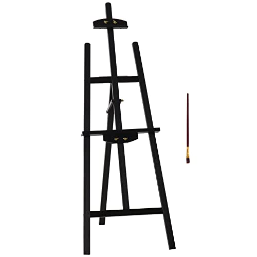 HOMCOM Staffelei Sitz- und Standstaffelei Klappbare Atelierstaffelei 90° einstellbar mit Halterung für Kunstmalerei Und Außenwerbung Kiefernholz Schwarz 51,5 x 71,5 x 134,5 cm HOMCOM Staffelei Sitz- und Standstaffelei Klappbare Atelierstaffelei 90° einstellbar mit Halterung für Kunstmalerei Und Außenwerbung Kiefernholz Schwarz 51,5 x 71,5 x 134,5 cm von HOMCOM