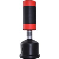 HOMCOM Standboxsack Boxpuppe Boxdummy 158-186 cm höhenverstellbar für Boxtraining und Fitness, schwarz-rot   Aosom.de von HOMCOM