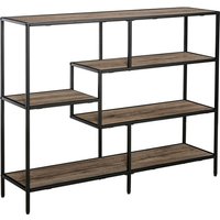 HOMCOM Standregal, BxH: 32 x 95 cm, Holz - braun von HOMCOM