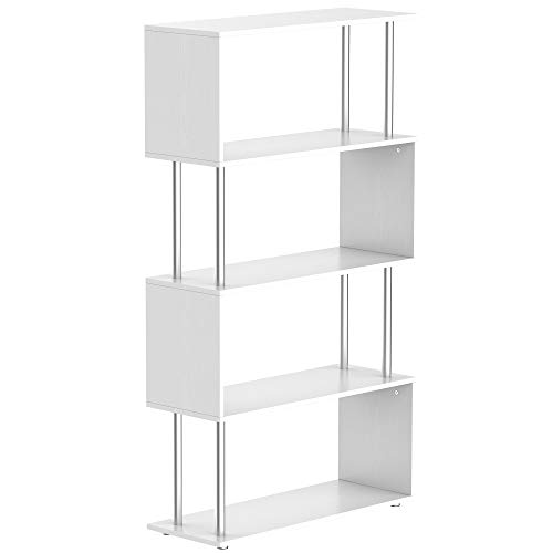 HOMCOM Standregal 4 Fächer Raumteiler Eckregal Wandregal Büroregal Weiß 80x30x145 cm HOMCOM Standregal 4 Fächer Raumteiler Eckregal Wandregal Büroregal Weiß 80x30x145 cm von HOMCOM