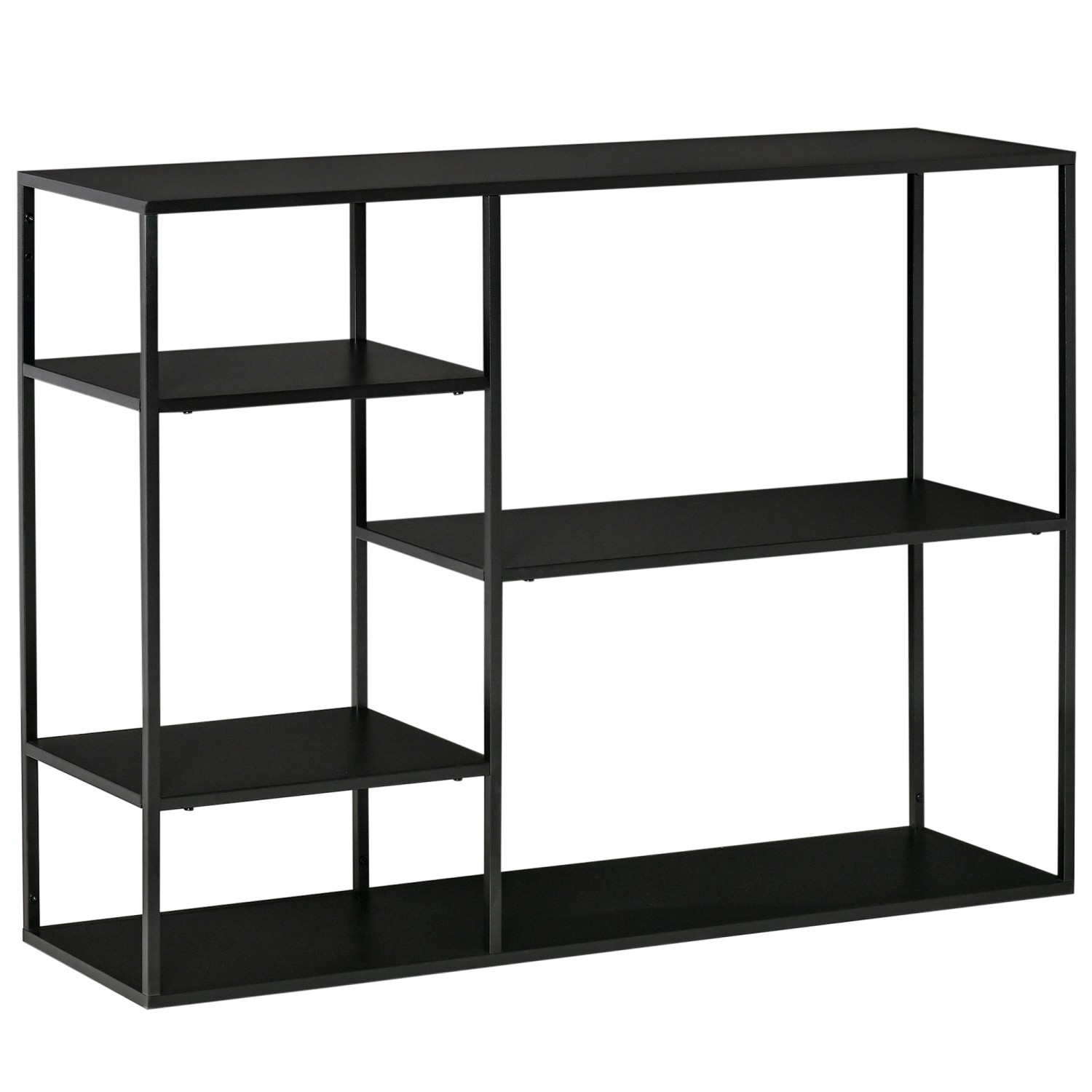 HOMCOM Standregal mit 5 Offenen Fächern Metall 120 x 35 x 87,5 cm HOMCOM Standregal mit 5 Offenen Fächern Metall 120 x 35 x 87,5 cm von HOMCOM