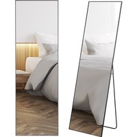 HOMCOM Standspiegel freistehender Ganzkörperspiegel Ankleidespiegel mit Ständer Aluminiumrahmen für Schlafzimmer Flur   Aosom.de von HOMCOM
