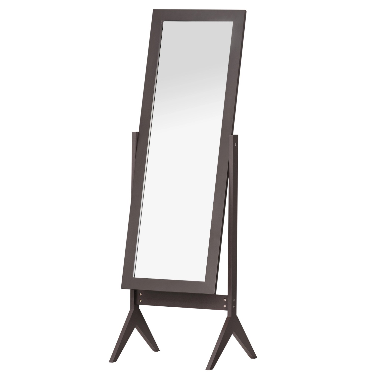 HOMCOM Standspiegel MDF Glasspiegel Kaffee B47 x T46 x H148 cm HOMCOM Standspiegel MDF Glasspiegel Kaffee B47 x T46 x H148 cm von HOMCOM