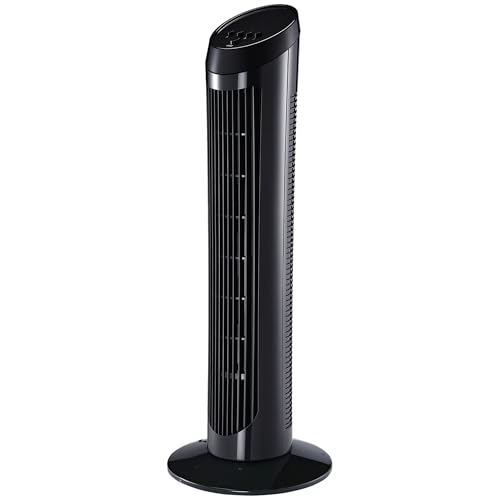 HOMCOM Standventilator 45 W Turmventilator Ventilator leise 3 Belüftungsstufen, 70° Oszillation, ABS, Schwarz, Ø27 x H75 cm HOMCOM Standventilator 45 W Turmventilator Ventilator leise 3 Belüftungsstufen, 70° Oszillation, ABS, Schwarz, Ø27 x H75 cm von HOMCOM