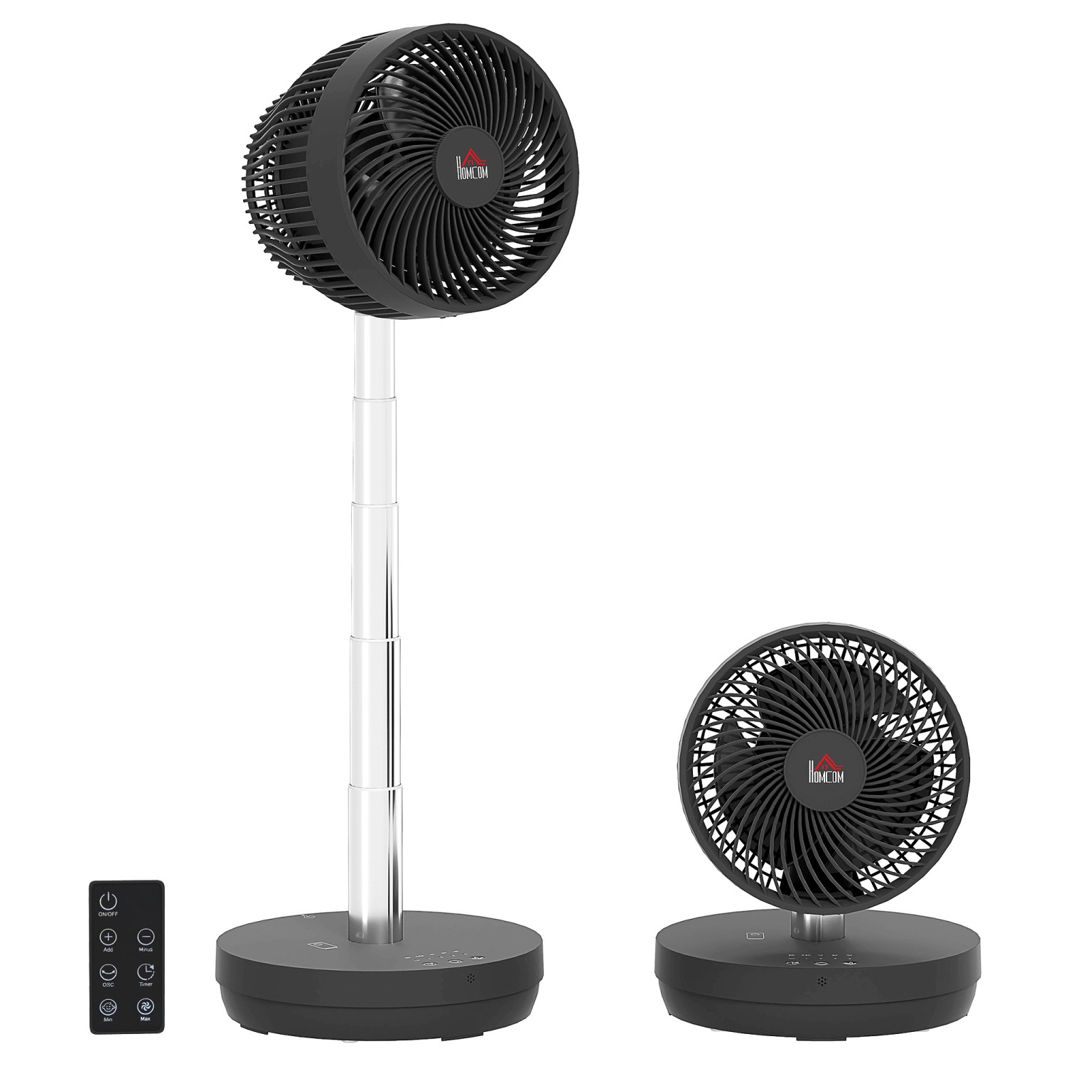 HOMCOM Standventilator USB Wiederaufladbarer Ventilator mit Fernbedienung HOMCOM Standventilator USB Wiederaufladbarer Ventilator mit Fernbedienung von HOMCOM