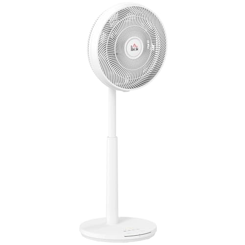 HOMCOM Standventilator leise mit Fernbedienung, Ventilator mit 12 Geschwindigkeitsstufen, Timer, Neigung & Oszillation einstellbar, Schlafmodi, Weiß HOMCOM Standventilator leise mit Fernbedienung, Ventilator mit 12 Geschwindigkeitsstufen, Timer, Neigung & Oszillation einstellbar, Schlafmodi, Weiß von HOMCOM
